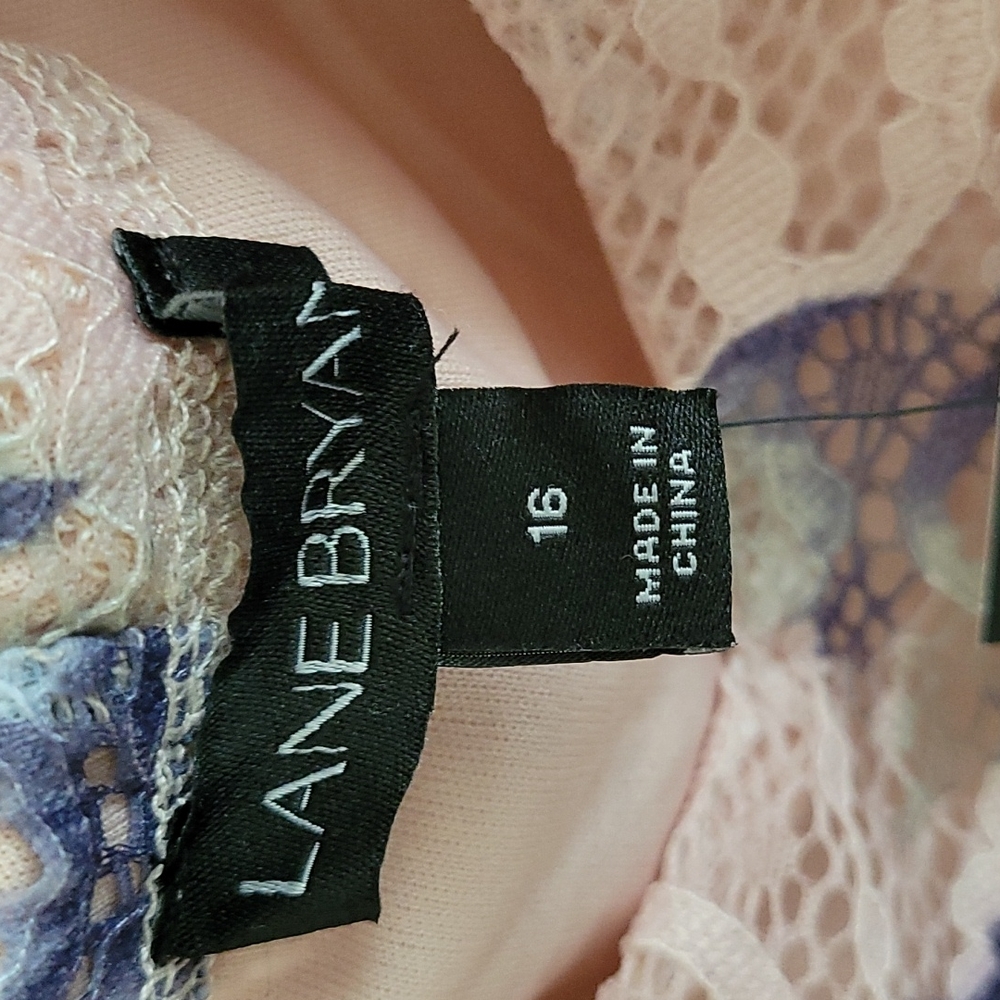 NWT Fast Lane Floral Lace High-low Dress - Size 16 - Picture 4 of 4